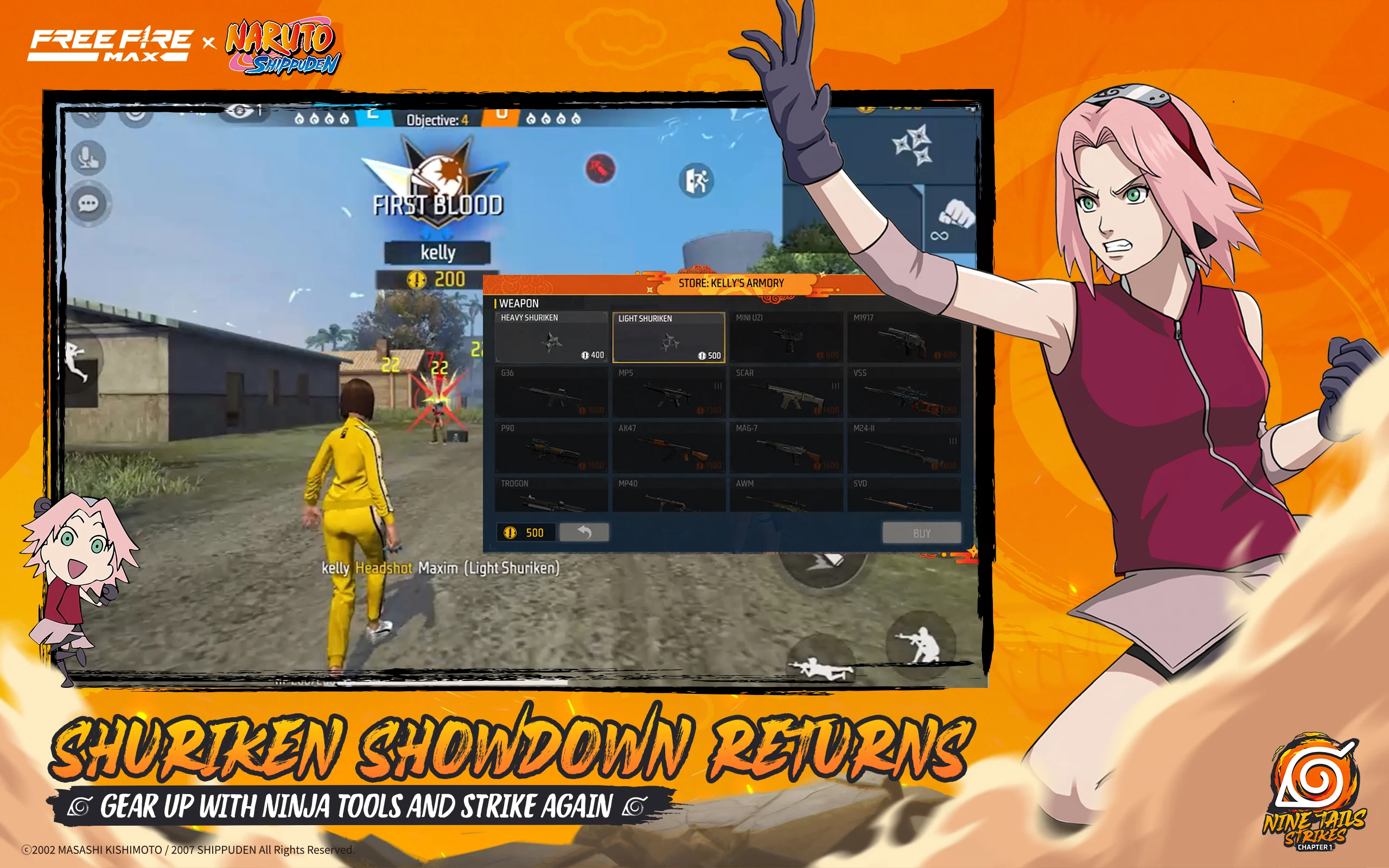 Free Fire MAX x NARUTO screenshot